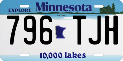 MN license plate 796TJH