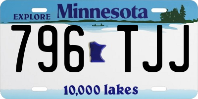 MN license plate 796TJJ