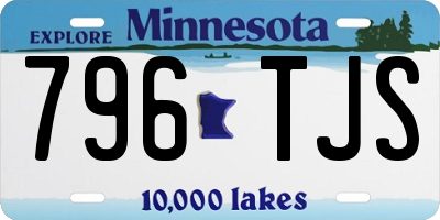 MN license plate 796TJS