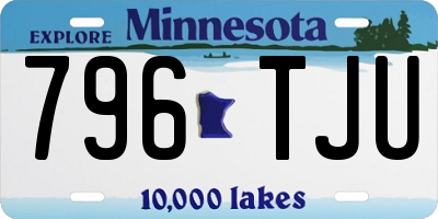 MN license plate 796TJU