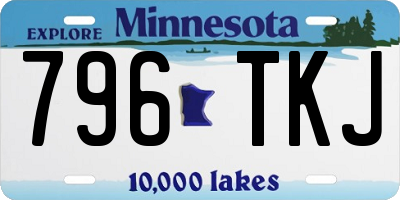 MN license plate 796TKJ