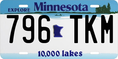 MN license plate 796TKM