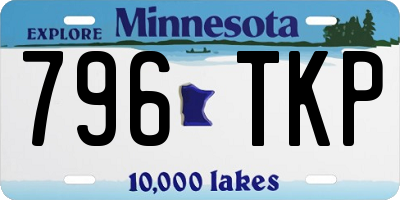 MN license plate 796TKP