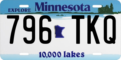 MN license plate 796TKQ