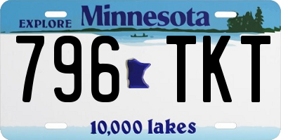 MN license plate 796TKT