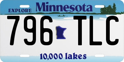 MN license plate 796TLC