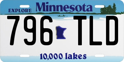 MN license plate 796TLD