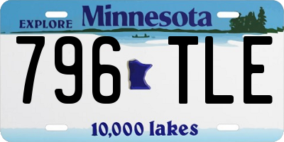 MN license plate 796TLE
