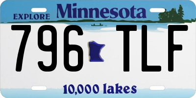 MN license plate 796TLF