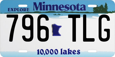 MN license plate 796TLG
