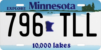 MN license plate 796TLL