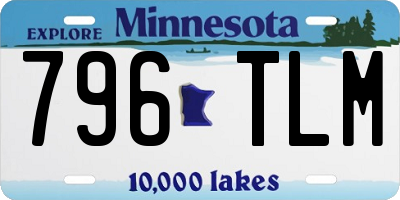 MN license plate 796TLM