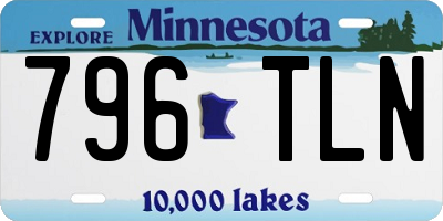 MN license plate 796TLN