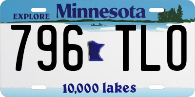 MN license plate 796TLO