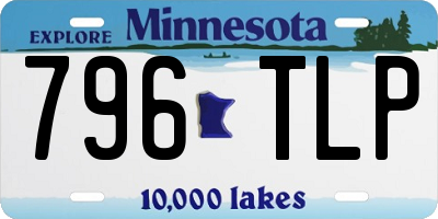 MN license plate 796TLP