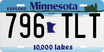 MN license plate 796TLT
