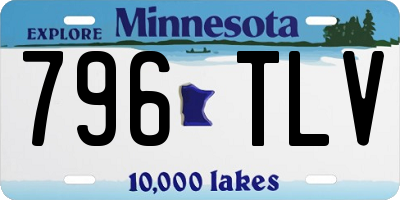 MN license plate 796TLV