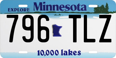 MN license plate 796TLZ