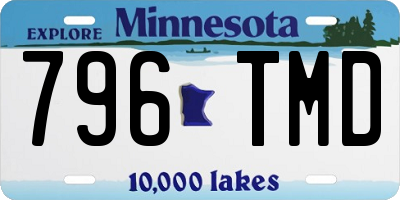 MN license plate 796TMD