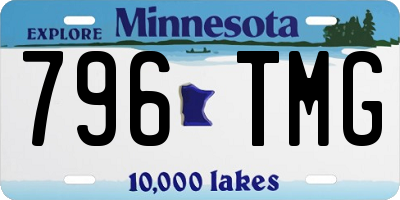 MN license plate 796TMG