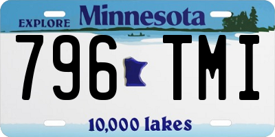 MN license plate 796TMI