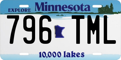 MN license plate 796TML