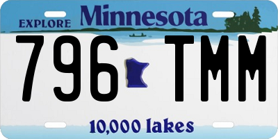 MN license plate 796TMM