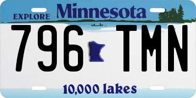 MN license plate 796TMN