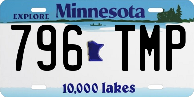 MN license plate 796TMP