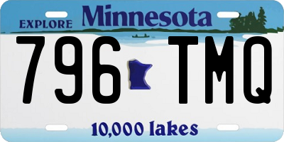 MN license plate 796TMQ