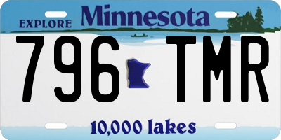 MN license plate 796TMR