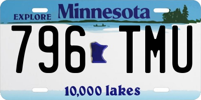 MN license plate 796TMU