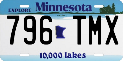MN license plate 796TMX