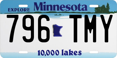 MN license plate 796TMY