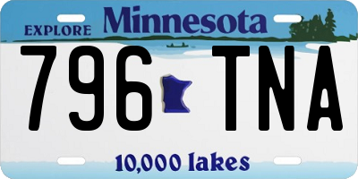 MN license plate 796TNA