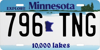 MN license plate 796TNG