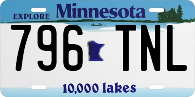 MN license plate 796TNL