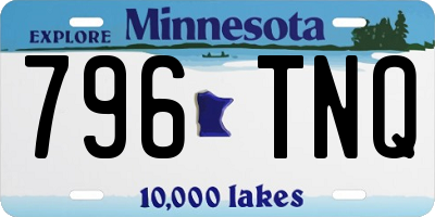 MN license plate 796TNQ