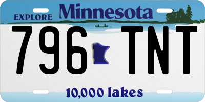 MN license plate 796TNT