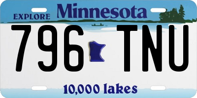 MN license plate 796TNU