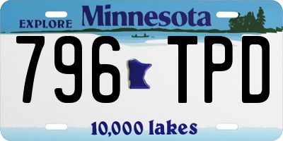 MN license plate 796TPD