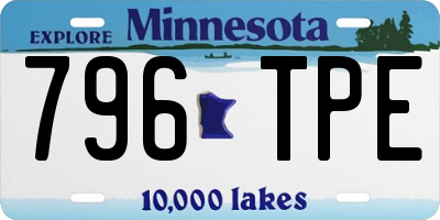 MN license plate 796TPE