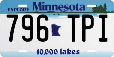 MN license plate 796TPI