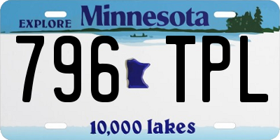 MN license plate 796TPL
