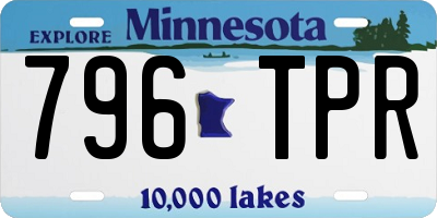 MN license plate 796TPR