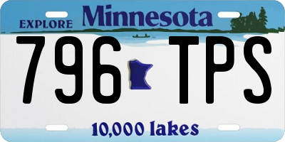 MN license plate 796TPS