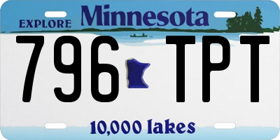 MN license plate 796TPT