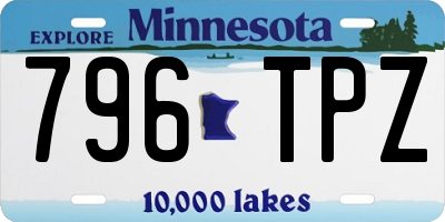 MN license plate 796TPZ