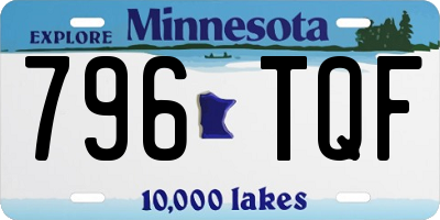MN license plate 796TQF