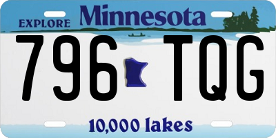 MN license plate 796TQG